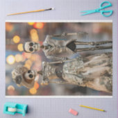 Decoupage Skeleton Getrouwd paar Tissuepapier (Craft)