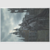 Decoupage Skeleton Gothic King Zwart Paard Tissuepapier (Voorkant)