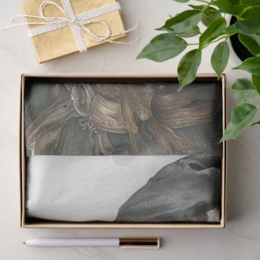 Decoupage Skeleton Gunslinger Herfstkleuren Tissuepapier (Geschenk)