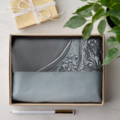 Decoupage Skeleton King Gothic Zwart Zilver Kledin Tissuepapier (Geschenk)