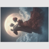 Decoupage Skeleton Moonlight Waltz Dance Tissuepapier (Voorkant)