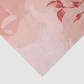 Decoupage Skeleton Paar in Perzik en Rode Rozen Tissuepapier (Detail)