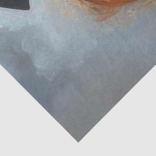 Decoupage Skeleton Paar Trouwdag Victoriaans Tissuepapier (Detail)