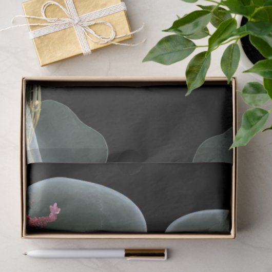 Decoupage Skeleton Paar Verstrengeld Bloemen Tissuepapier (Geschenk)