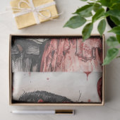 Decoupage Skeleton Paar Vieren Valentijn Tissuepapier (Geschenk)