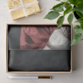 Decoupage Skeleton Santa Claus Lurking Peeking Art Tissuepapier (Geschenk)