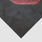 Decoupage Skeleton Santa Claus Lurking Peeking Art Tissuepapier (Detail)