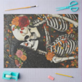 Decoupage Skeletons Huwelijksgeloften Tissuepapier (Craft)
