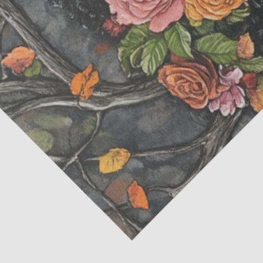 Decoupage Skeletons Huwelijksgeloften Tissuepapier (Detail)