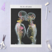 Decoupage Skeletons Kissing Fits 16x20 Canvas  Tissuepapier (Craft)