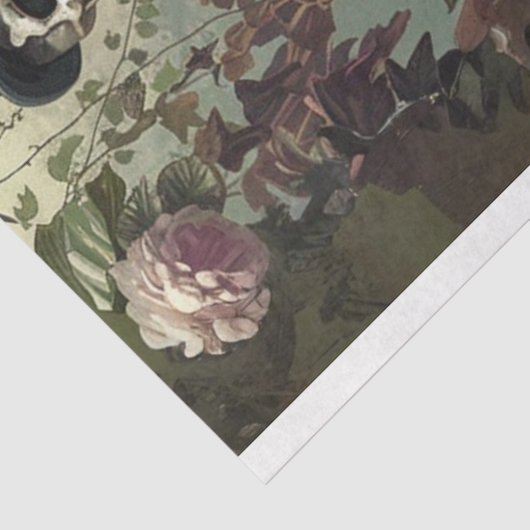 Decoupage Skeletten Dag van de Dood Tissuepapier (Detail)