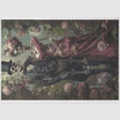 Decoupage Skeletten Dag van de Dood Tissuepapier (Voorkant)