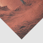 Decoupage Skelton Black Red Moon Rider Halloween Tissuepapier (Detail)