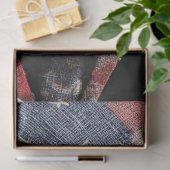 Decoupage Skull Amerikaanse vlag impressie Tissuepapier (Geschenk)