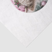 Decoupage Sneeuwbol Mal Highland Koe Kerstmis Tissuepapier (Detail)