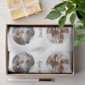Decoupage Sneeuwbol Sint & Paard Tissuepapier (Geschenk)