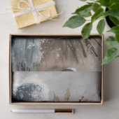 Decoupage Sneeuwman met Roze Rozen Tissuepapier (Geschenk)