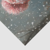 Decoupage  Sneeuwman Roze Sjaal Sled Tissuepapier (Detail)