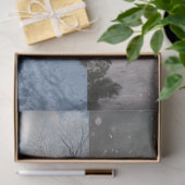 Decoupage Snow Church Red Truck Runner Sleds Tissuepapier (Geschenk)