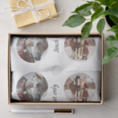 Decoupage Snow Globe Santa & Horse Tissuepapier (Geschenk)
