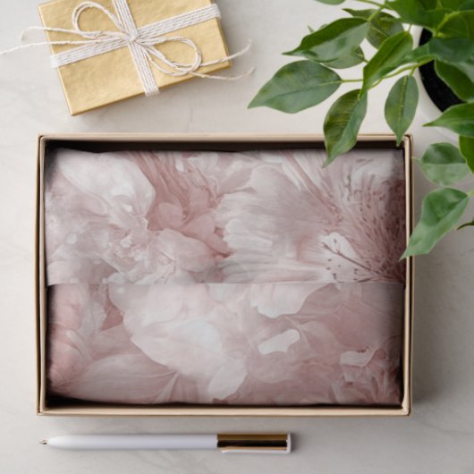 Decoupage Snow Leopard Pink Botanical Garden Tissuepapier (Geschenk)