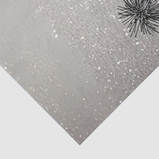 Decoupage Snowman Pair Red Hats Scarves  Tissuepapier (Detail)