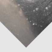 Decoupage Snowy Landscape Red Truck Barn Tissuepapier (Detail)