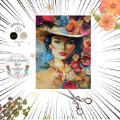 Decoupage Sophisticated Lady Distressed Achtergron Tissuepapier