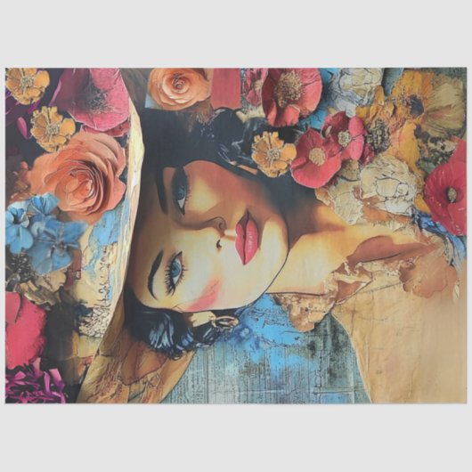 Decoupage Sophisticated Lady Distressed Achtergron Tissuepapier (Voorkant)