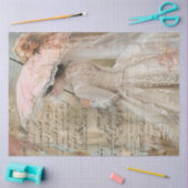 Decoupage Southern Charm Bloemen Roze Parasol Tissuepapier (Craft)