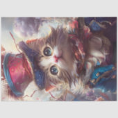 Decoupage Speelse Liberty Bell Kat USA Tissuepapier (Voorkant)