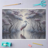 Decoupage, Spoonbill Bird, Weefselpapier Tissuepapier (Craft)