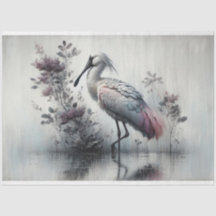 Decoupage, Spoonbill Bird, Weefselpapier