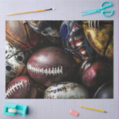 Decoupage Sportballen & sportuitrusting Tissuepapier (Craft)