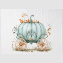 Decoupage  Sprookje Sage Green Carriage