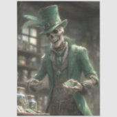 Decoupage St. Patrick's Apotheek Skelet Decoratie Tissuepapier (Voorkant)