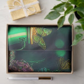 Decoupage St. Patrick's Day Kikker in Leprechaun U Tissuepapier (Geschenk)