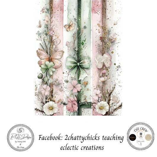 Decoupage St. Patrick's Day Pastel Panelen Tissuepapier