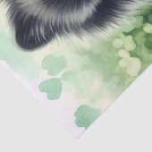 Decoupage St Patricks Day van Zwarte Pommeren Tissuepapier (Detail)