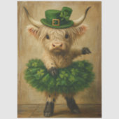 Decoupage St. Patrick's Highland Tutu Charme  Tissuepapier (Voorkant)
