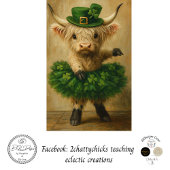 Decoupage St. Patrick's Highland Tutu Charme Tissuepapier