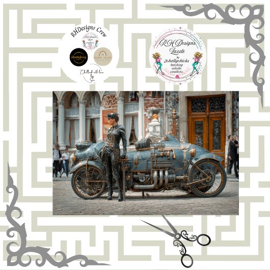 Decoupage Ste Phe Steampunk Art  Tissuepapier