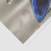 Decoupage Steampunk Blue Azure Tissuepapier (Detail)