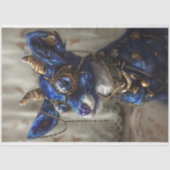Decoupage Steampunk Blue Azure Tissuepapier (Voorkant)