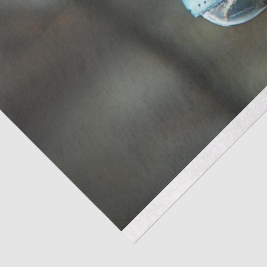 Decoupage Steampunk Blue Frog Tissue Paper Tissuepapier (Detail)