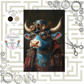 Decoupage Steampunk Bull Sir Brasshoof Tissuepapier