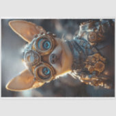 Decoupage Steampunk Chihuahua Cogsley Tissuepapier (Voorkant)