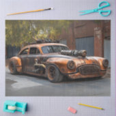 Decoupage  Steampunk Copper Car Tissuepapier (Craft)