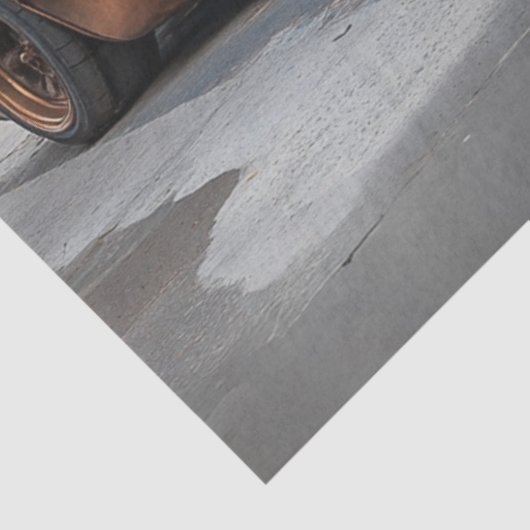 Decoupage  Steampunk Copper Car Tissuepapier (Detail)