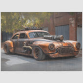 Decoupage  Steampunk Copper Car Tissuepapier (Voorkant)